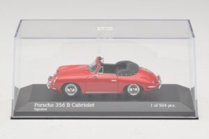 Porsche 356 B Kabrió Piros Minichamps 1:43 400064331 Fém – 4. kép a 5-ből