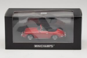 Porsche 356 B Kabrió Piros Minichamps 1:43 400064331 Fém – 5. kép a 5-ből