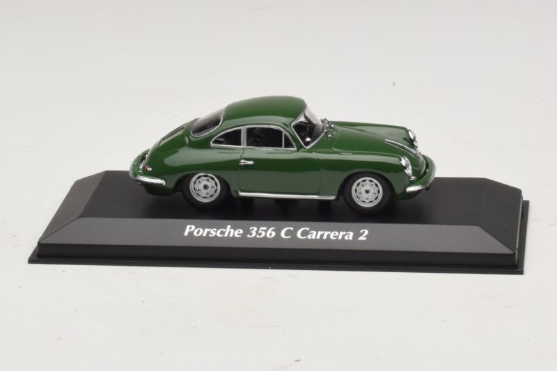 Porsche 356C Carrera 2 Sötétzöld Maxichamps 1:43 940062360 Fém