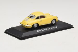 Porsche 356C Carrera 2 Sárga Maxichamps 1:43 940062361 Fém – 2. kép a 5-ből