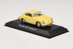 Porsche 356C Carrera 2 Sárga Maxichamps 1:43 940062361 Fém – 3. kép a 5-ből
