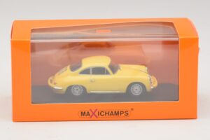Porsche 356C Carrera 2 Sárga Maxichamps 1:43 940062361 Fém – 5. kép a 5-ből