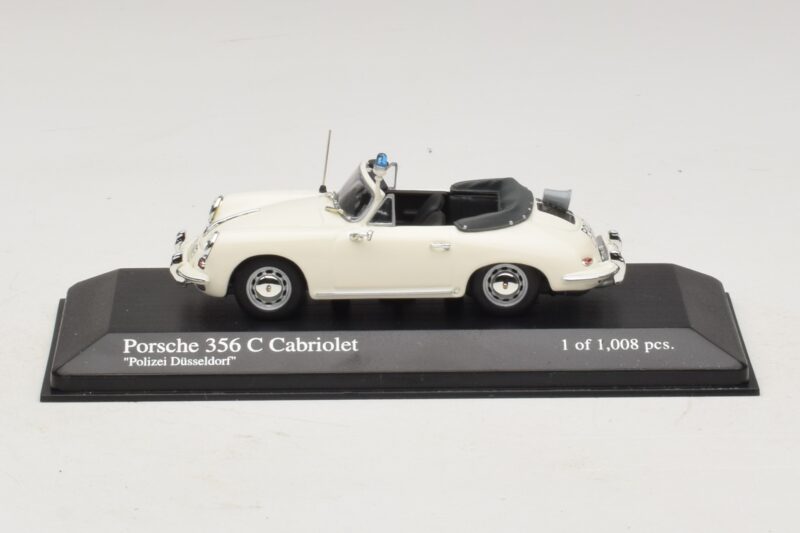 Porsche 356C Kabrió Polizei Dusseldorf Minichamps 1:43 Porsche 356C Kabrió Polizei Dusseldorf Minichamps 1:43 430062391 Fém