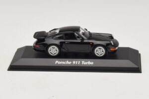 Porsche 911 964 Turbo Fekete Maxichamps 1:43 940069101 Fém