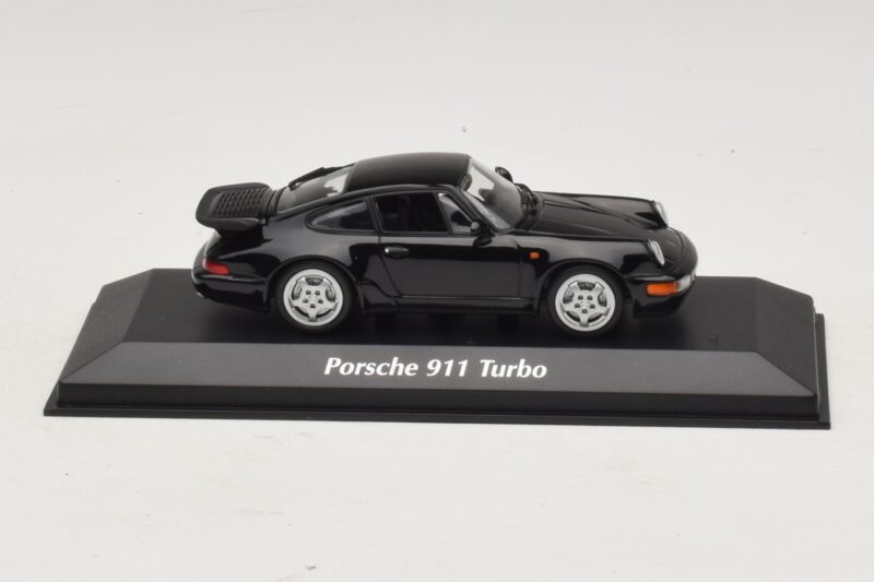Porsche 911 964 Turbo Fekete Maxichamps 1:43 940069101 Fém