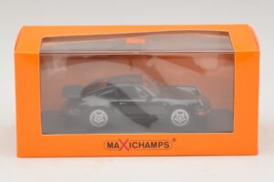 Porsche 911 964 Turbo Fekete Maxichamps 1:43 940069101 Fém – 5. kép a 5-ből