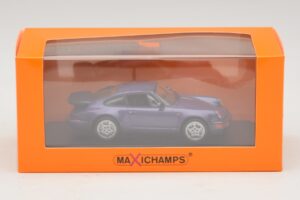 Porsche 911 964 Turbo Lila Metál Maxichamps 1:43 940069100 Fém – 5. kép a 5-ből