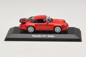 Porsche 911 964 Turbo Piros Maxichamps 1:43 940069102 Fém