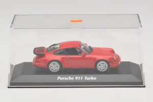 Porsche 911 964 Turbo Piros Maxichamps 1:43 940069102 Fém – 4. kép a 5-ből