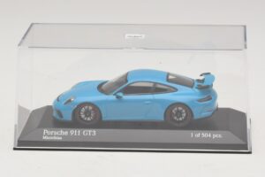 Porsche 911 991.1 GT3 Kék Minichamps 1:43 410066022 Fém – 4. kép a 5-ből