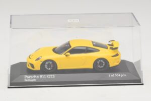 Porsche 911 991.1 GT3 Sárga Minichamps 1:43 410066020 Fém – 4. kép a 5-ből