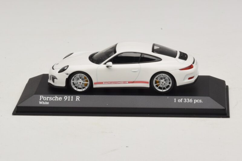 Porsche 911 991.1 R Fehér Minichamps 1:43 410066221 Fém