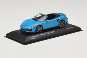 Porsche 911 991.1 Turbo S Kabrió Kék Minichamps 1:43 410067182 Fém – 2. kép a 5-ből