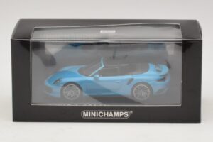 Porsche 911 991.1 Turbo S Kabrió Kék Minichamps 1:43 410067182 Fém – 5. kép a 5-ből