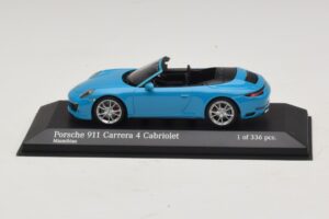 Porsche 911 991.2 Carrera 4 Kabrió Kék Minichamps 1:43 410067232 Fém