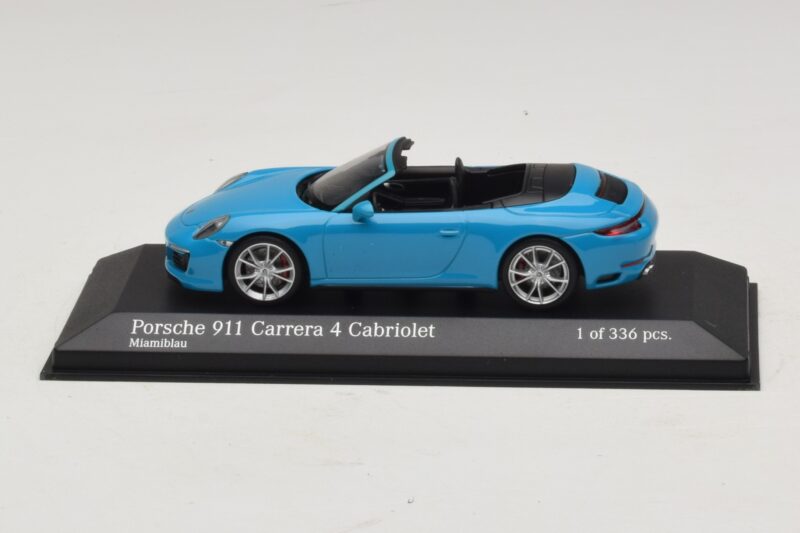 Porsche 911 991.2 Carrera 4 Kabrió Kék Minichamps 1:43 410067232 Fém