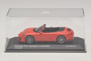 Porsche 911 991.2 Carrera 4 Kabrió Narancssárga Minichamps 1:43 410067231 Fém – 4. kép a 5-ből