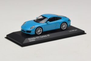 Porsche 911 991.2 Carrera 4S Kék Minichamps 1:43 410067242 Fém – 2. kép a 5-ből