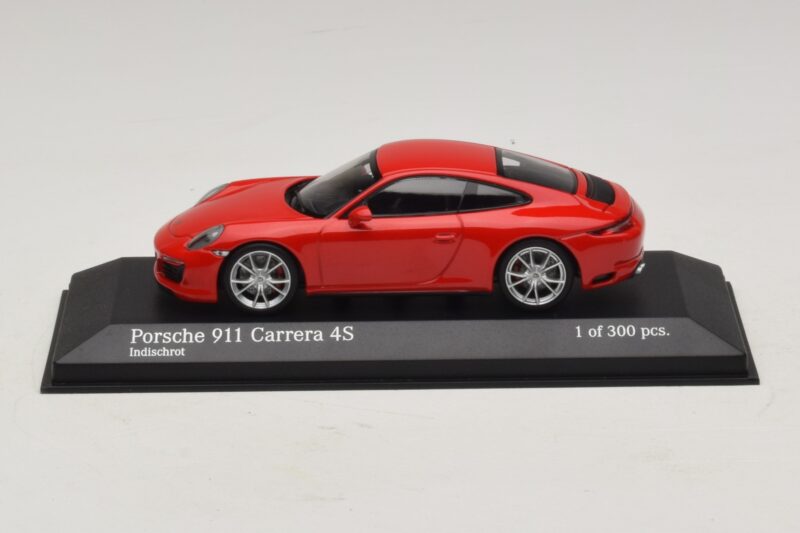 Porsche 911 991.2 Carrera 4S Piros Minichamps 1:43 410067240 Fém