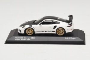 Porsche 911 991.2 GT3 RS Fehér Weissach Package-dzsel Minichamps 1:43 410067022 Fém