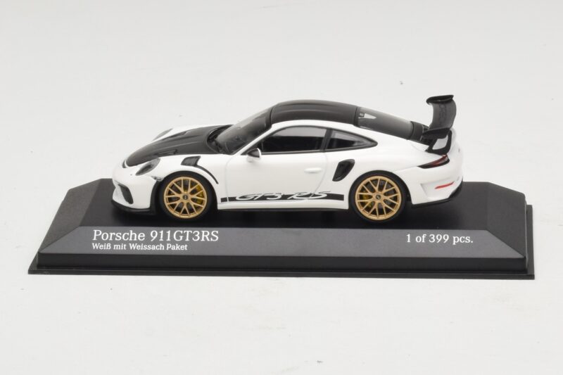 Porsche 911 991.2 GT3 RS Fehér Weissach Package-dzsel Minichamps 1:43 410067022 Fém