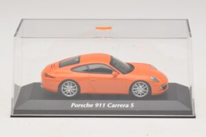 Porsche 911 991 Carrera S Narancssárga Maxichamps 1:43 940060221 Fém – 4. kép a 5-ből