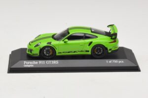 Porsche 911 991 GT3 RS Zöld Minichamps 1:43 410063224 Fém