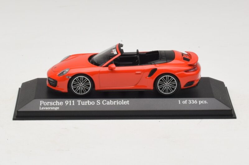 Porsche 911 991 Turbo S Kabrió Narancssárga Minichamps 1:43 Porsche 911 991 Turbo S Kabrió Narancssárga Minichamps 1:43 410067181 Fém