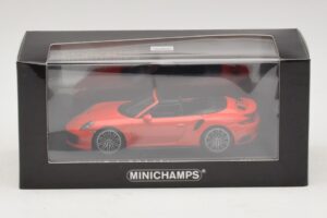 Porsche 911 991 Turbo S Kabrió Narancssárga Minichamps 1:43 410067181 Fém – 5. kép a 5-ből