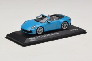 Porsche 911 992 Carrera 4S Kabrió Kék Minichamps 1:43 410069332 Fém – 2. kép a 5-ből