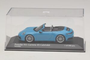 Porsche 911 992 Carrera 4S Kabrió Kék Minichamps 1:43 410069332 Fém – 4. kép a 5-ből