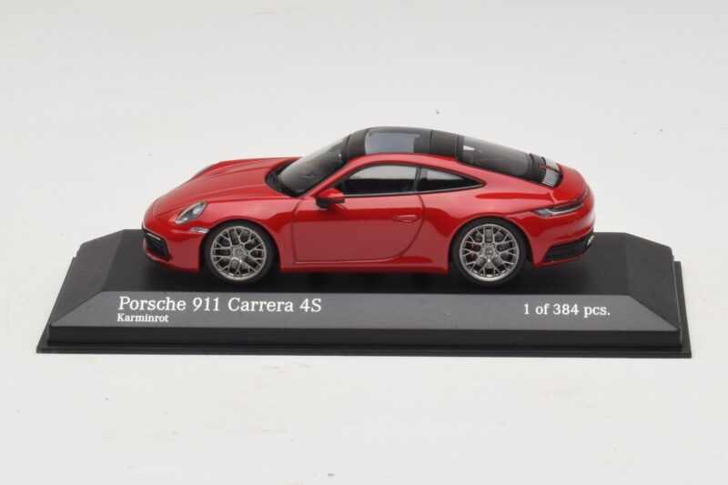 Porsche 911 992 Carrera 4S Piros Minichamps 1:43 Porsche 911 992 Carrera 4S Piros Minichamps 1:43 410069321 Fém