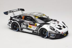 Porsche 911 992 Rally GT #17 C. De Cecco / J. Humblet Rallye de Wallonie 2025 IXO 1:18 18RMC255 Fém – 4. kép a 6-ből