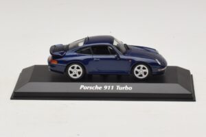 Porsche 911 993 Turbo Blue Metallic Maxichamps 1:43 940069201 Fém