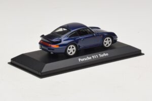 Porsche 911 993 Turbo Blue Metallic Maxichamps 1:43 940069201 Fém – 2. kép a 5-ből