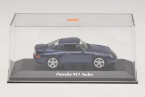 Porsche 911 993 Turbo Blue Metallic Maxichamps 1:43 940069201 Fém – 5. kép a 5-ből