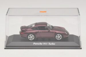 Porsche 911 993 Turbo Piros Metál Maxichamps 1:43 940069200 Fém – 4. kép a 5-ből