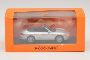 Porsche 911 996 Kabrió Ezüst Maxichamps 1:43 940061031 Fém – 5. kép a 5-ből