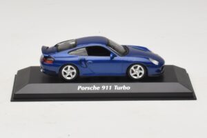 Porsche 911 996 Turbo Blue Metallic Maxichamps 1:43 940069301 Fém