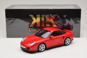 Porsche 911 996 Turbo Piros KK-Scale 1:18 KKDC181474 Fém – 6. kép a 6-ből