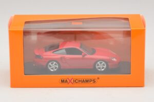 Porsche 911 996 Turbo Piros Maxichamps 1:43 940069300 Fém – 5. kép a 5-ből