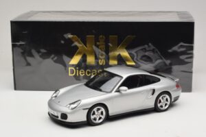 Porsche 911 996 Turbo Ezüst KK-Scale 1:18 KKDC181471 Fém – 6. kép a 6-ből