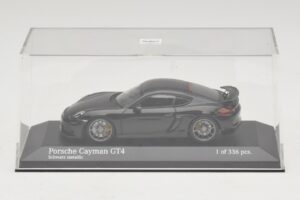 Porsche Cayman GT4 981 Black Metallic Minichamps 1:43 410066121 Fém – 4. kép a 5-ből