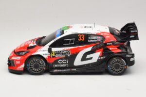Toyota GR Yaris Rally1 #33 E. Evans / S. Martin Rally Monte Carlo 2026 IXO 1:18 18RMC269B Fém – 3. kép a 6-ből