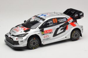 Toyota GR Yaris Rally1 #69 K. Rovanpera / J. Halttunen Rally Portugal 2025 IXO 1:18 18RMC250B Fém
