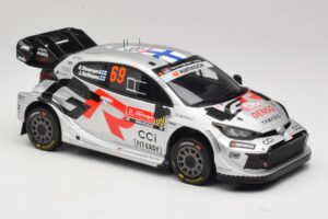 Toyota GR Yaris Rally1 #69 K. Rovanpera / J. Halttunen Rally Portugal 2025 IXO 1:18 18RMC250B Fém – 4. kép a 6-ből