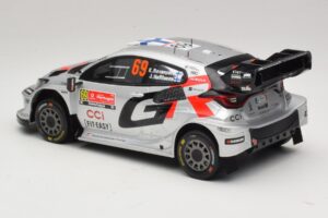 Toyota GR Yaris Rally1 #69 K. Rovanpera / J. Halttunen Rally Portugal 2025 IXO 1:18 18RMC250B Fém – 5. kép a 6-ből