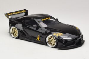 Toyota Supra GR A90 Pandem V1.0 Fekete TopSpeed 1:18 TS0307 Gyanta – 4. kép a 6-ből