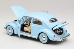 Volkswagen Bogár Kék Bburago 1:18 3381 Fém – 5. kép a 8-ből