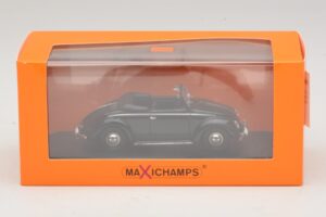Volkswagen Hebmuller Kabrió Fekete Maxichamps 1:43 940052130 Fém – 5. kép a 5-ből